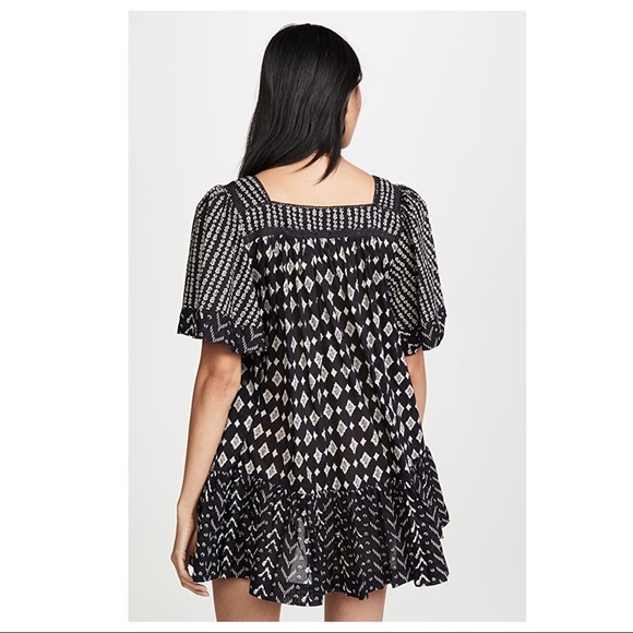 FREE PEOPLE BOHO FLOWY MINI TUNIC DRESS A3C - Picture 5 of 16